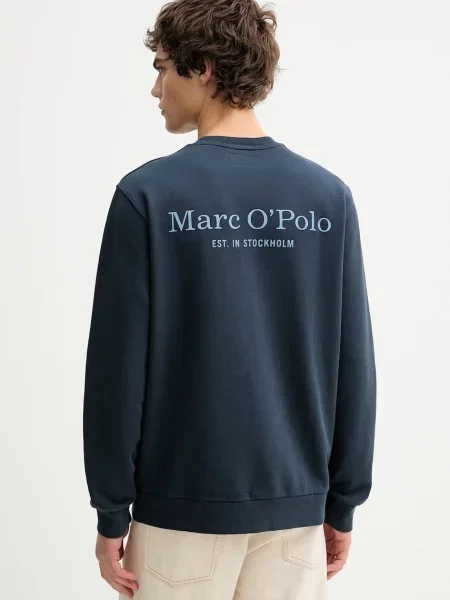 Bombažen pulover Marc O'Polo modra