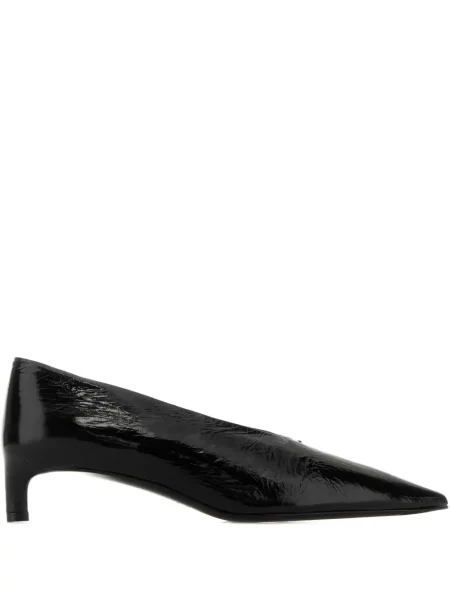Pantofi cu toc Jil Sander din piele negru