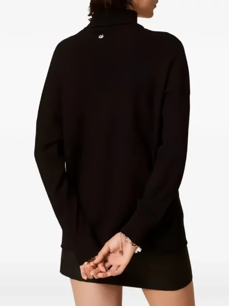 Heláncă Twinset cu broderie negru