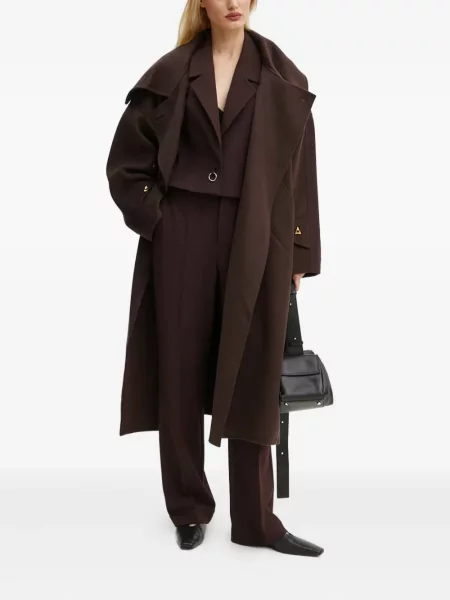 Pantaloni Aeron cu dungi maro