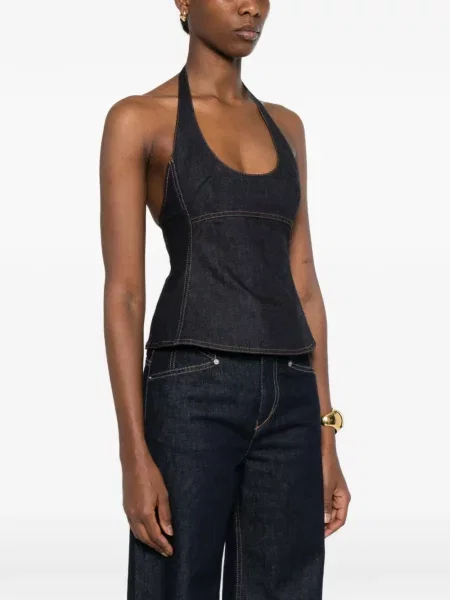 Top Jacquemus albastru