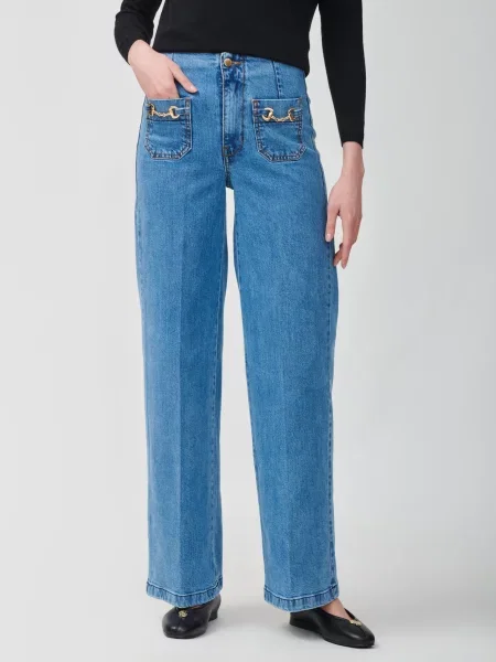 Джинси Barbara Alvisi сині