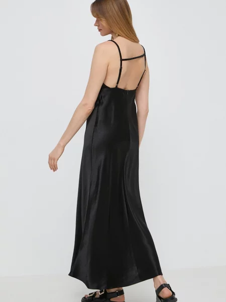 Max Mara Leisure rochie maxi evazati negru