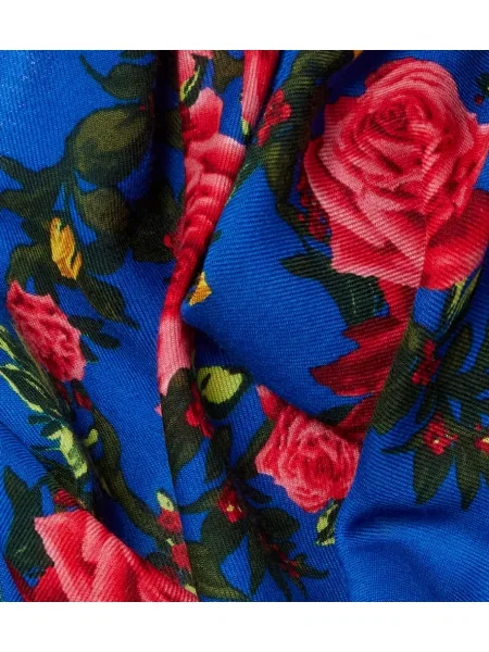Fular Magda Butrym de lână cu model floral