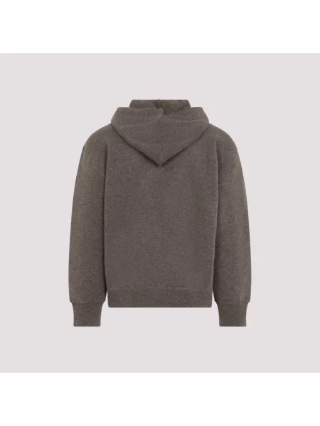 Bluza z kapturem Studio Nicholson wełniana z kapturem szara