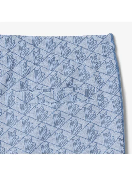 Lacoste Spodnie Dresowe Paris Monogram niebieski