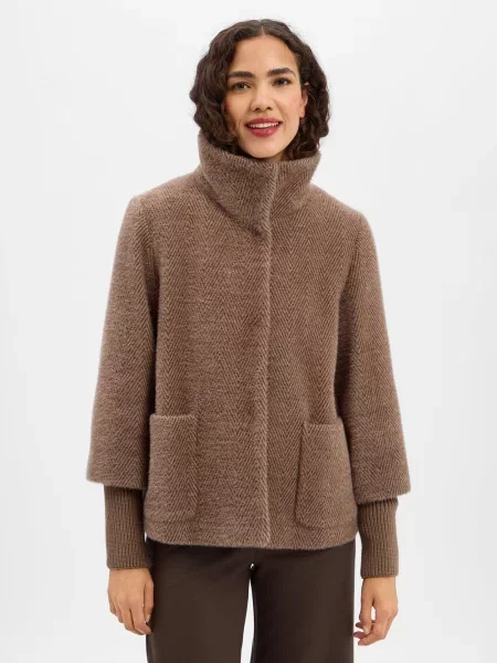 Kurtka regular fit z Teddyfleece / sztucznego futra ze stójką S.oliver Black Label czarna