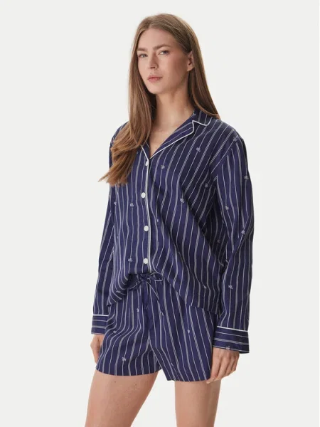 LAUREN RALPH LAUREN Pizsama Sötétkék