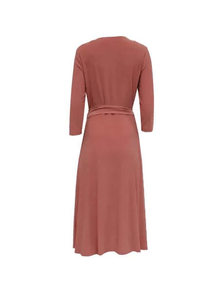 Midi šaty Lauren Ralph Lauren oranžová