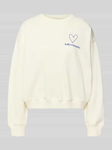 Bluza z nadrukiem z logo model ‘Sydney’ Lollys Laundry niebieska