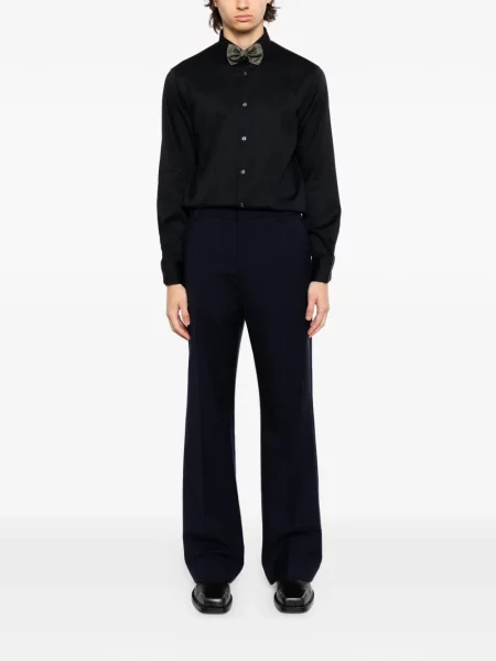 Košulja Emporio Armani s vezom plava