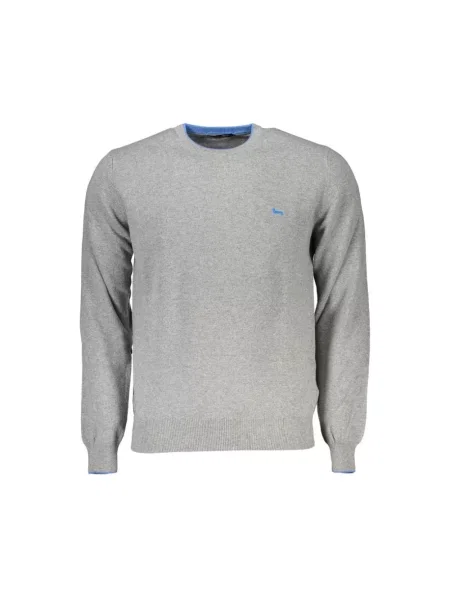 Sweter Harmont & Blaine z kaszmiru z długim rękawem elegancki szary