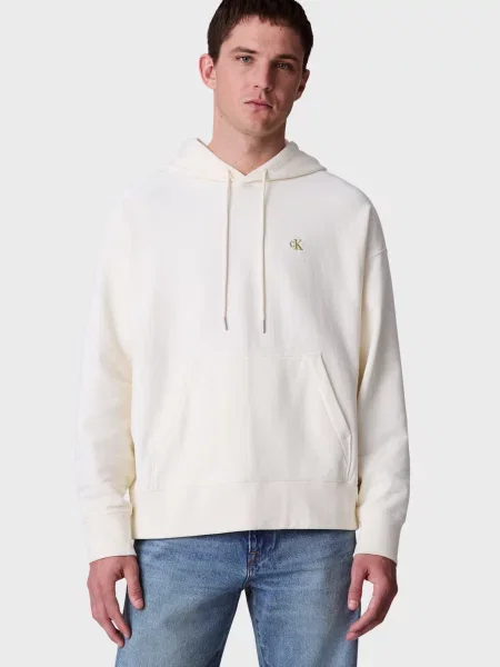 Махрова толстовка Calvin Klein Jeans біла