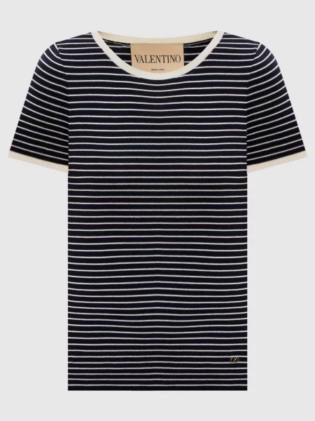 Топ в смужку Valentino чорний