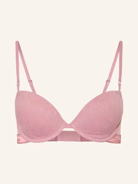 Calvin Klein Biustonosz Z Miseczkami Icon Lace Metallic rosa