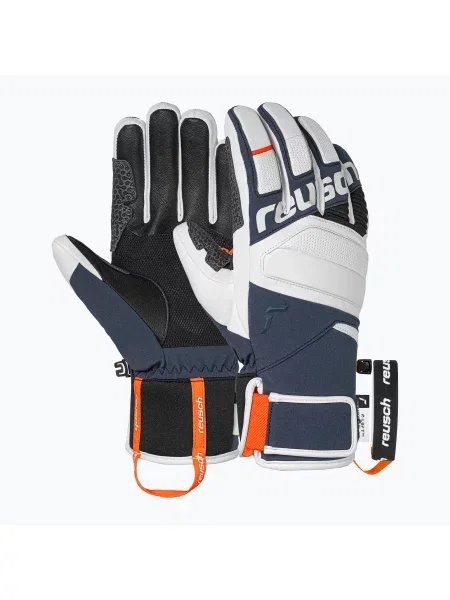 Mănuși de schi Reusch Speed Project white/dress blue alb