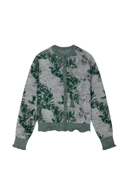 Decupat cardigan Jnby tricotate gri