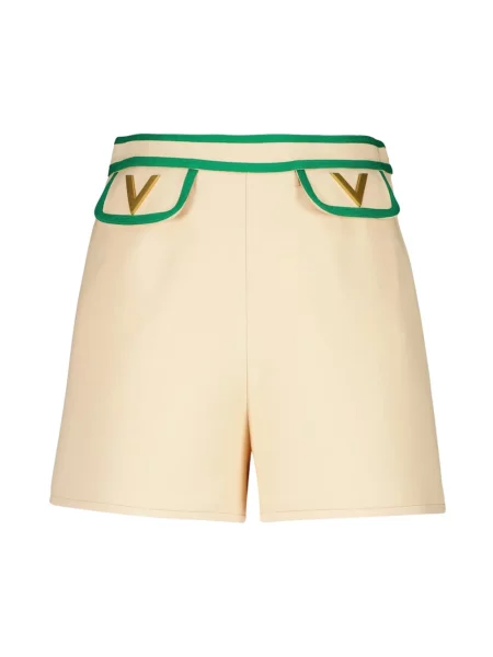 Szorty Valentino Garavani wełniane beżowe