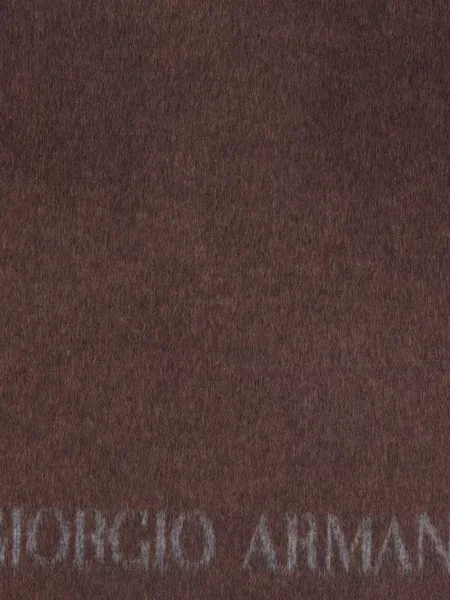 Fular Giorgio Armani cu broderie maro