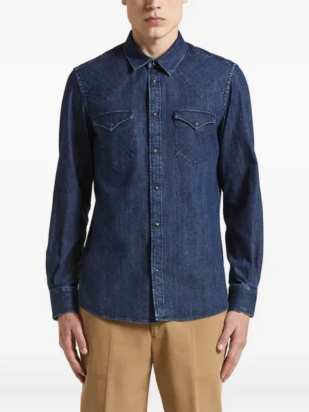 Дълго риза Peserico синьо