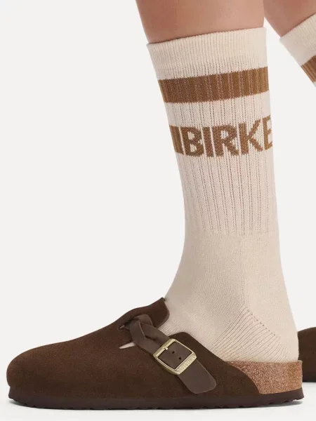 Замшевые плетеные шлепанцы Birkenstock