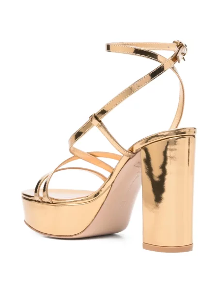Sandale Gianvito Rossi din piele auriu
