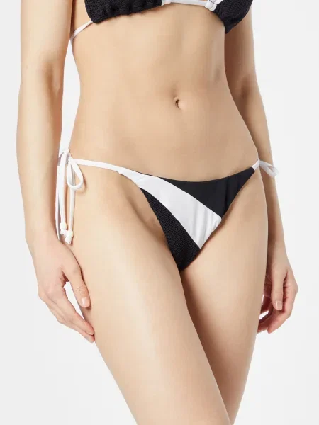 Seafolly Bikini hlačke Slice Of Splice črna bela