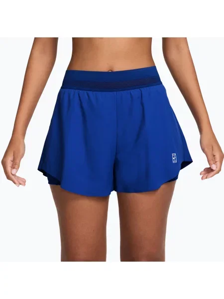 Pantaloni scurți de tenis pentru femei Nike Court Ace Advantage old royal/white alb