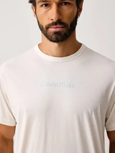 Calvin Klein Underwear kétrészes pizsama férfi bézs