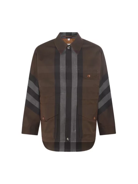 Parka Burberry brązowa