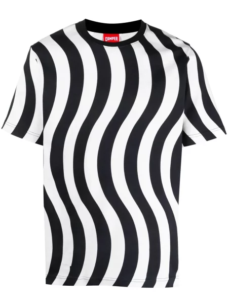 Tricou Camper cu imagine scurt alb