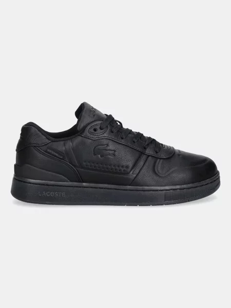 Usnjene superge Lacoste T-Clip Shield Sneakers črna