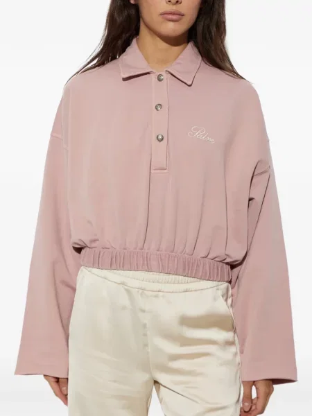 Decupat tricou polo Palm Angels roz