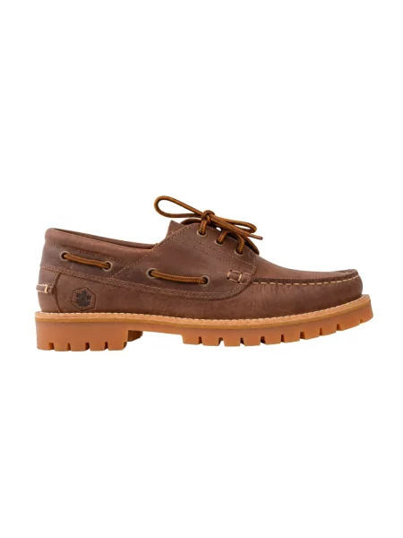 Półbuty Lumberjack skórzane casual brązowe