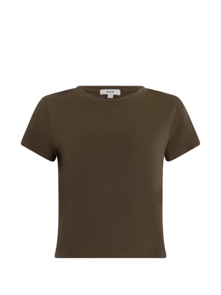 Tricou Agolde cu decolteu rotund maro