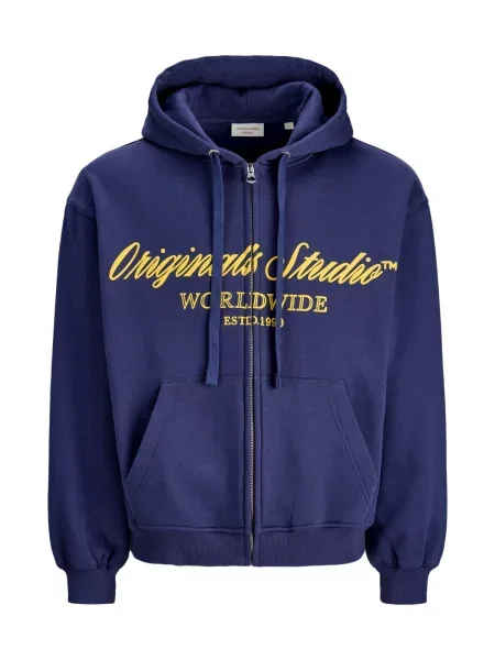 JACK & JONES Hanorac Norrebro / galben albastru