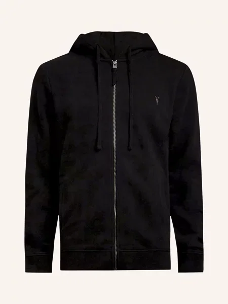 Allsaints Mikinová Bunda Raven černá