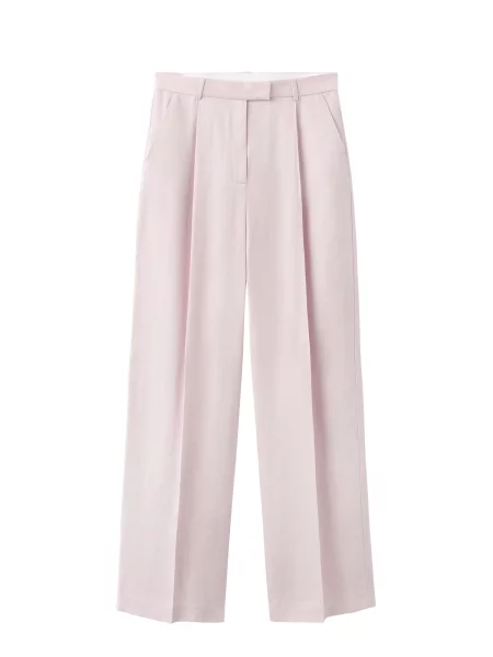 MANGO Pantaloni cutați Marina mov pastel