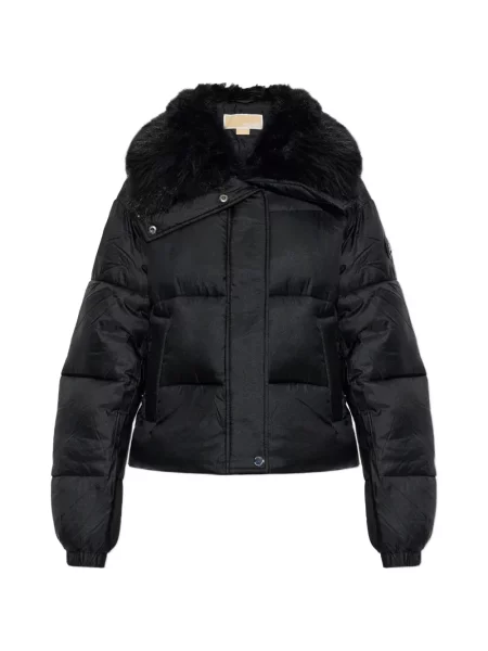 Garnitură de blană mocasini Michael Michael Kors din piele negru