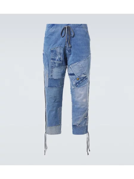 Дънки straight leg Greg Lauren синьо