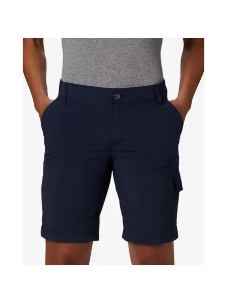 Spodenki cargo Columbia Silver Ridge Czarne logo 4 białe
