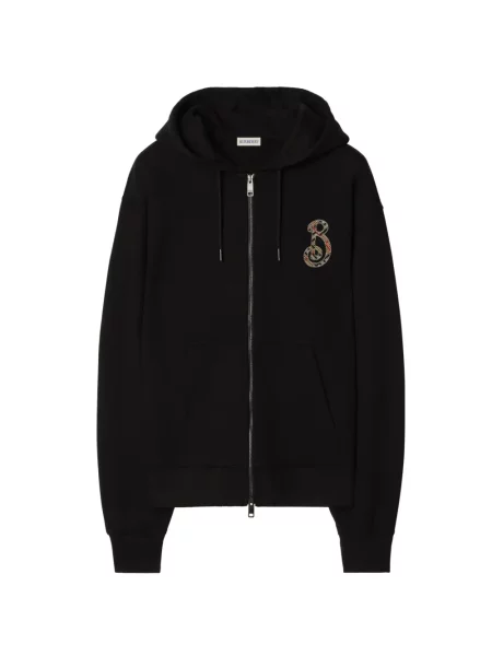 Mikina s kapucňou Burberry čierna