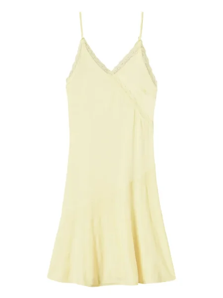 Rochie Twinset din dantelă de costum galben