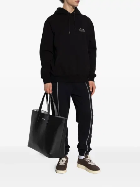 Hanorac cu glugă Paul Smith cu imagine negru