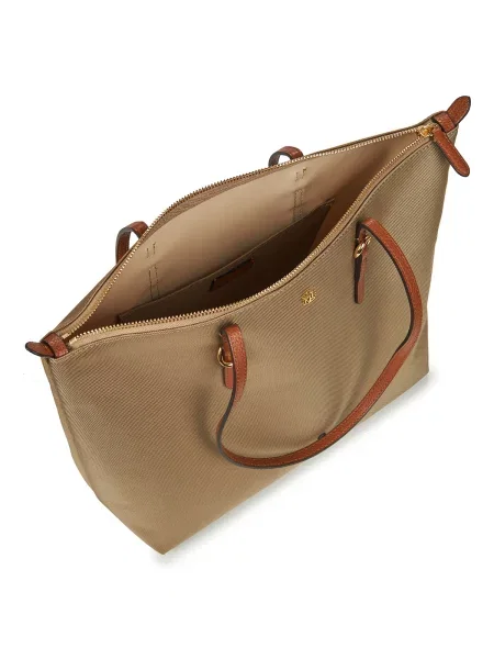 Shopper kabelka Lauren Ralph Lauren béžová