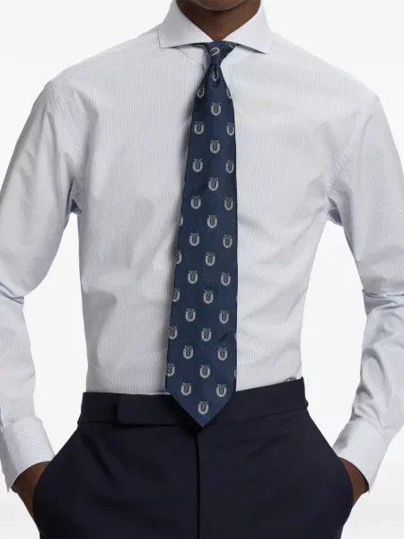 Μεταξωτή γραβάτα Ralph Lauren Purple Label μπλε