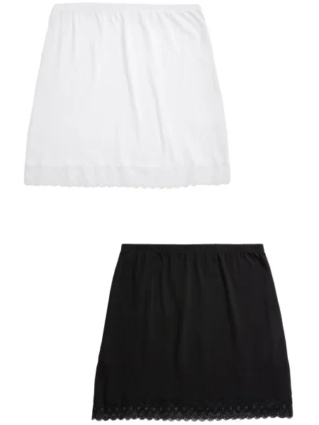 Next Fustă negru alb