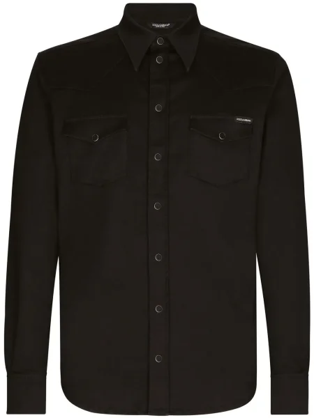 Cămașă Dolce & Gabbana lungă negru