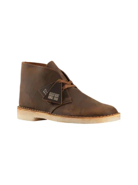 Púštne členkové topánky Clarks žltá