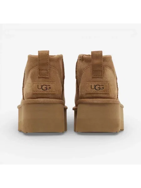 Pantofi Ugg cu platformă clasici mini alb